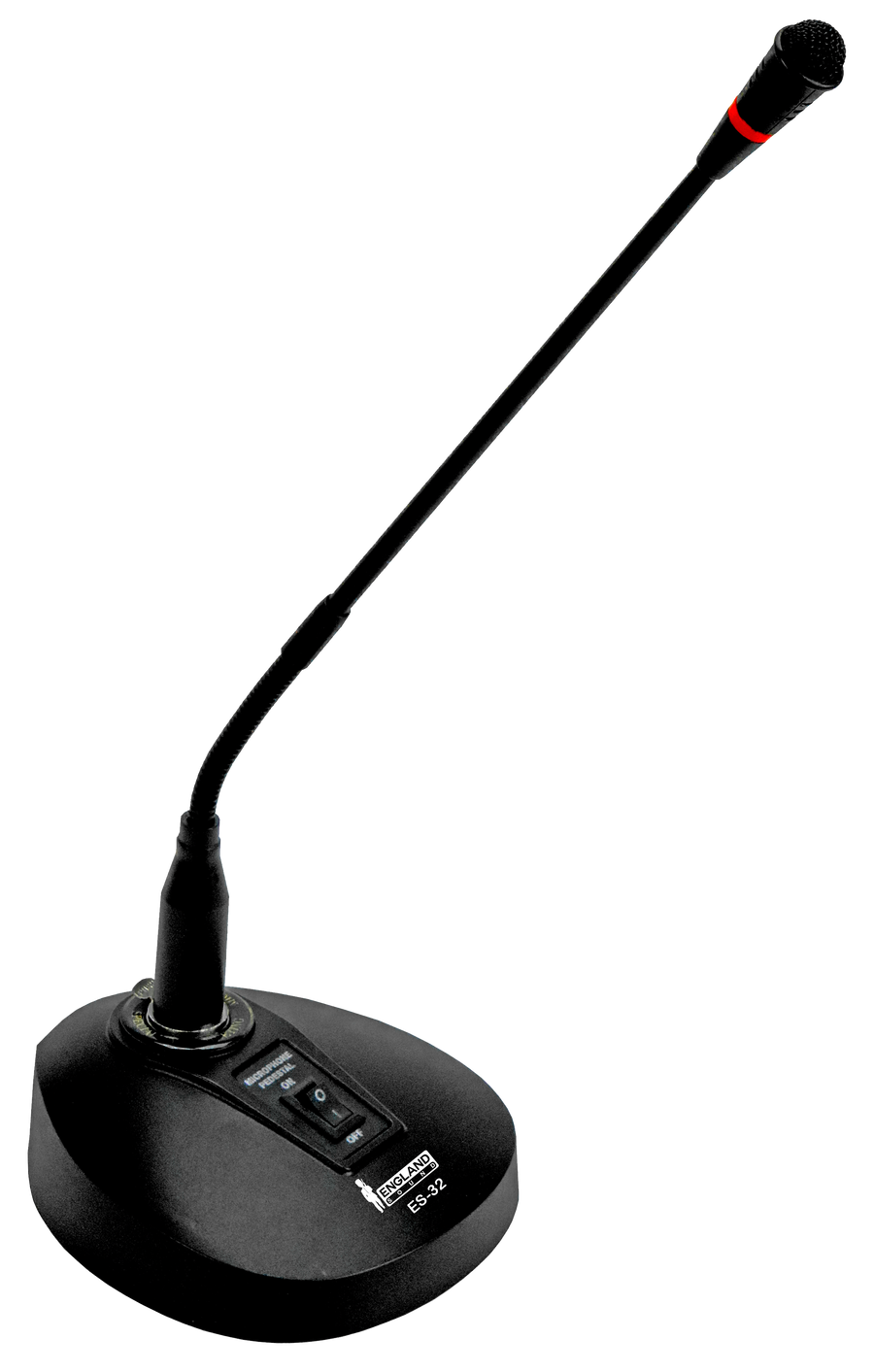 MICROFONO CUELLO DE GANSO CON BASE, CON INTERRUPTOR, CONECTOR XLR