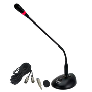 MICROFONO DE CUELLO FLEXIBLE CON INTERRUPTOR, CONECTOR XLR, POWER PHANTOM