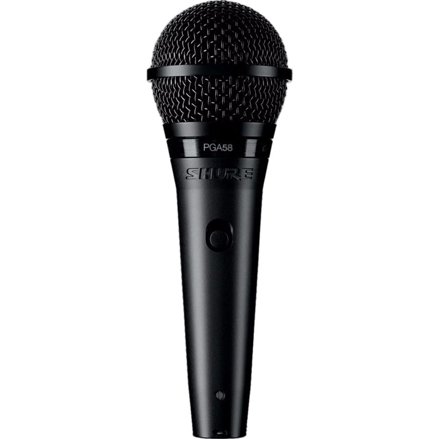 MICROFONO DE MANO METALICO, CON INTERRUPTOR, INCLUYE CABLE XLR A XLR Y SUJETADOR
