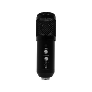 MICROFONO PARA STREAMING CON CONECTOR USB, INCLUYE BRAZO ARTICULADO, TRIPODE DE MESA Y ACCESORIOS