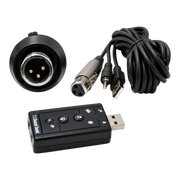 MICROFONO PARA AUDIO CON CONECTOR XLR Y STREAMING, INCLUYE TRIPODE DE MESA, ADAPTADOR 3.5MM A USB Y ACCESORIOS