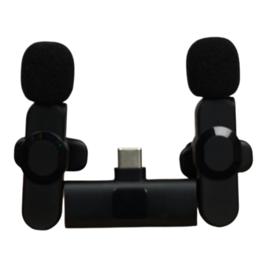 MICROFONO INALAMBRICO DOBLE PARA MOVIL TIPO C