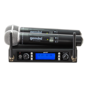 MICROFONO INALAMBRICO UHF MULTIFRECUENCIA 512-537.5 MHZ, 2 CANALES, DE MANO, CARCASA METALICA