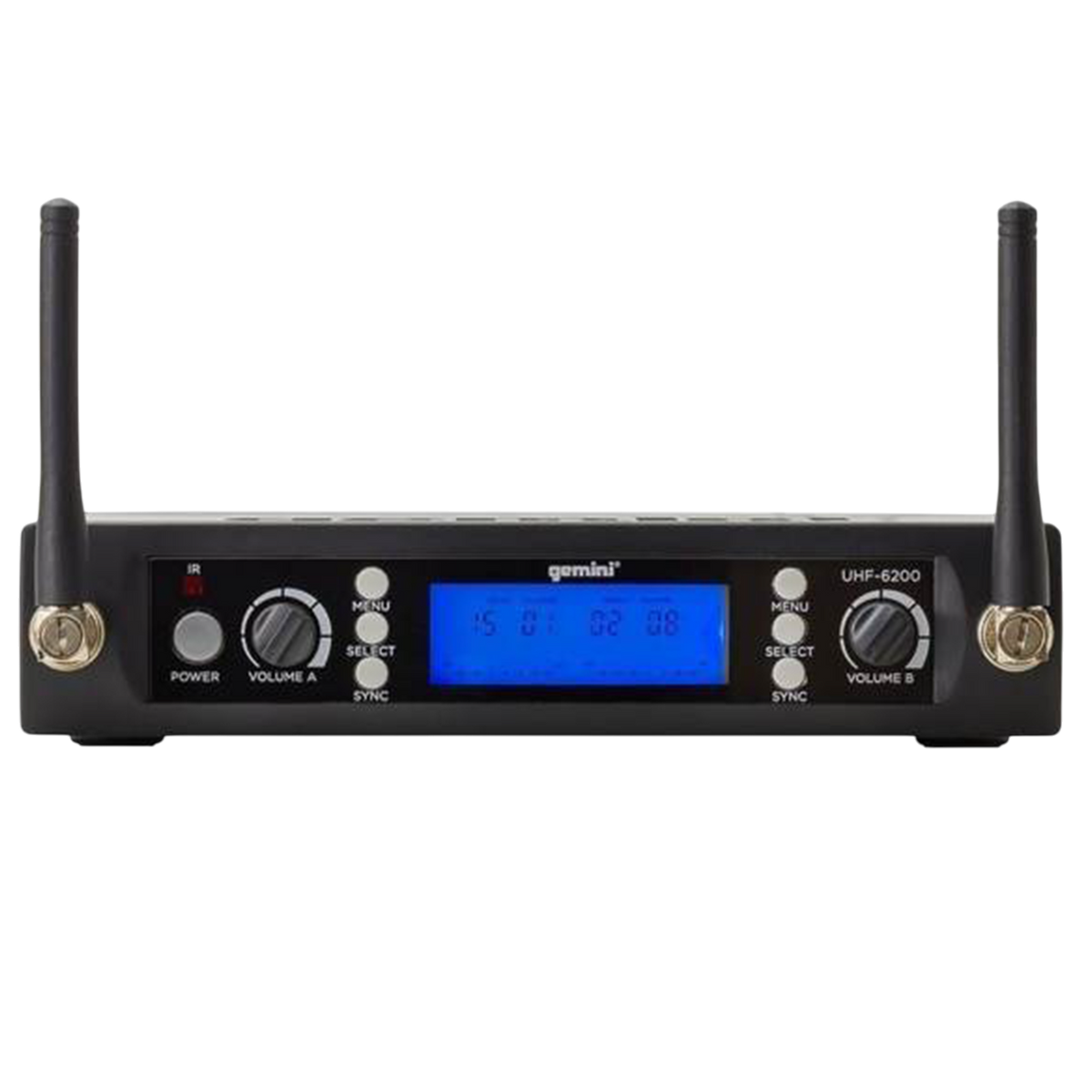 MICROFONO INALAMBRICO UHF MULTIFRECUENCIA 512-537.5 MHZ, 2 CANALES, DE MANO, CARCASA METALICA