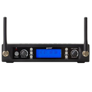 MICROFONO INALAMBRICO UHF MULTIFRECUENCIA 512-537.5 MHZ, 2 CANALES, DE MANO, CARCASA METALICA