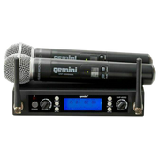 MICROFONO INALAMBRICO UHF MULTIFRECUENCIA 512-537.5 MHZ, 2 CANALES, DE MANO, CARCASA METALICA