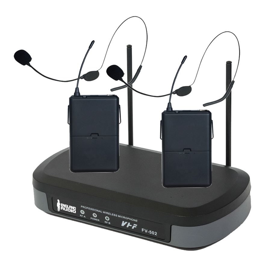 MICROFONO INALAMBRICO VHF, 2 CANALES, DE DIADEMA, FRECUENCIA FIJA