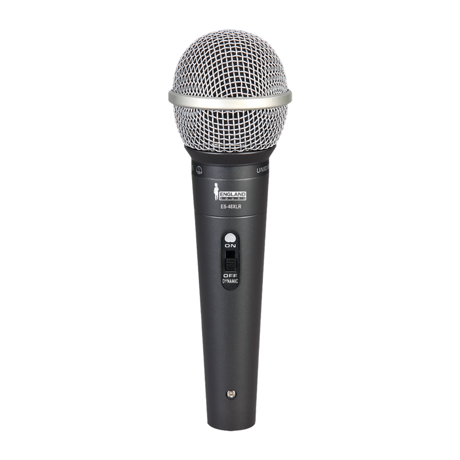 MICROFONO DE MANO METALICO, CON INTERRUPTOR, INCLUYE CABLE XLR A 6.3MM MONOFONICO