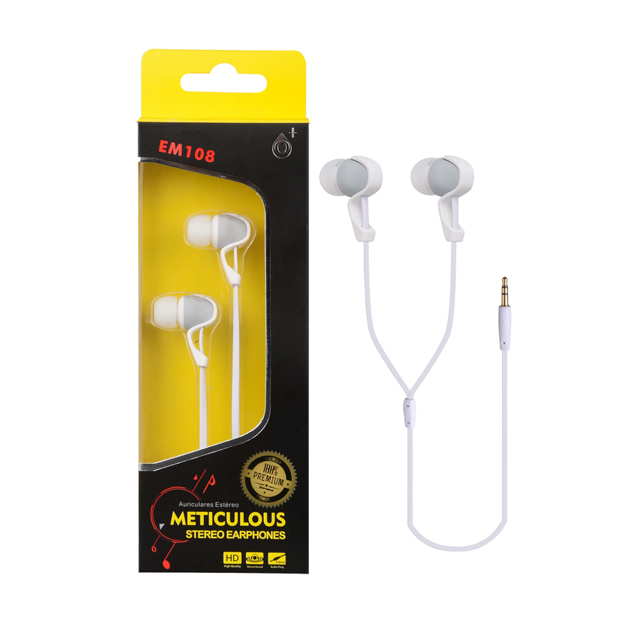 AUDIF. STEREO, COLOR BLANCO, IPHONE,ANDROID,LAPTOP,SIN MICROFONO, PLUG 3.5MM