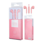 Audífono De Cable Estéreo , MTK C6202 ROSADO