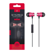 AUDIFONOS ESTEREO IN-EAR CON MICROFONO, CONECTOR 3.5MM