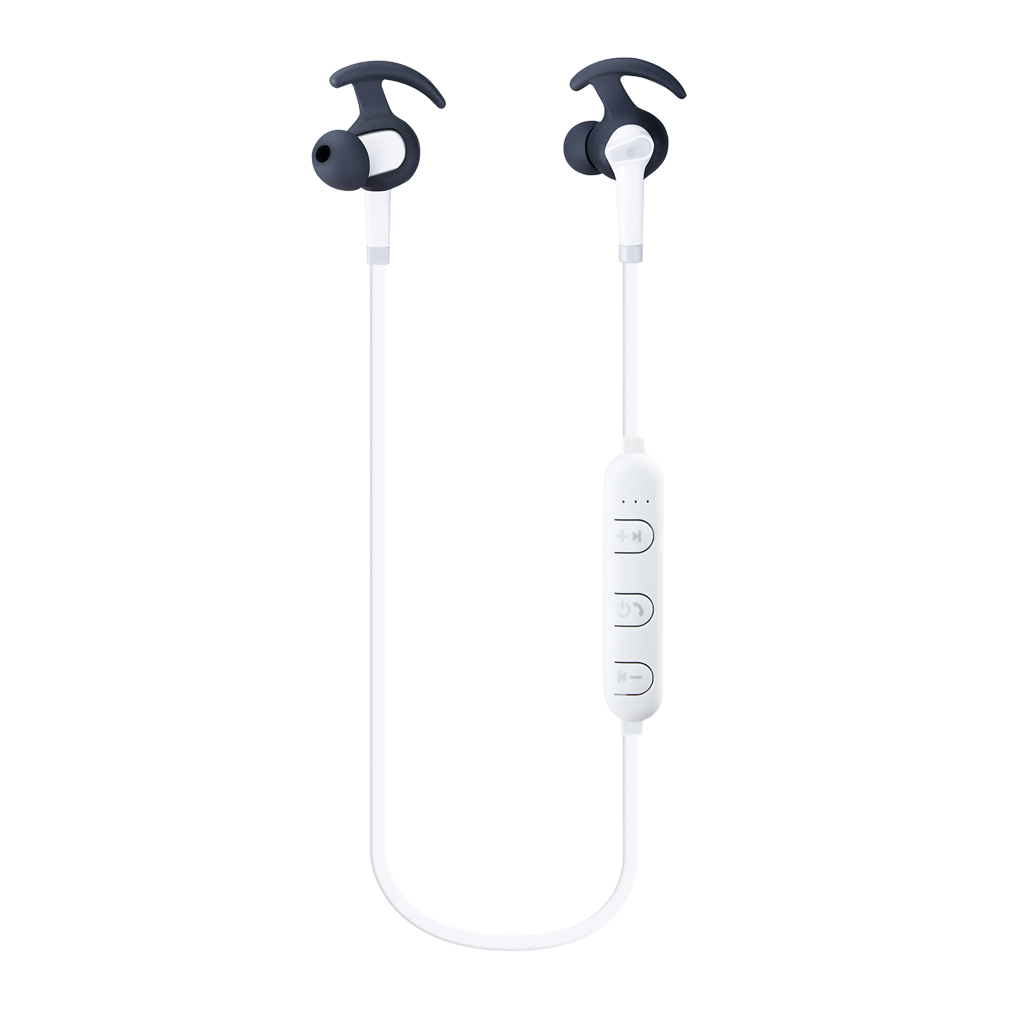 MTK, Audífono Inalámbrico Bluetooth Estéreo Collar Deportivo, C4521 BLANCO
