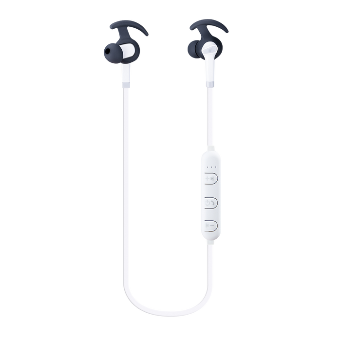 MTK, Audífono Inalámbrico Bluetooth Estéreo Collar Deportivo, C4521 BLANCO