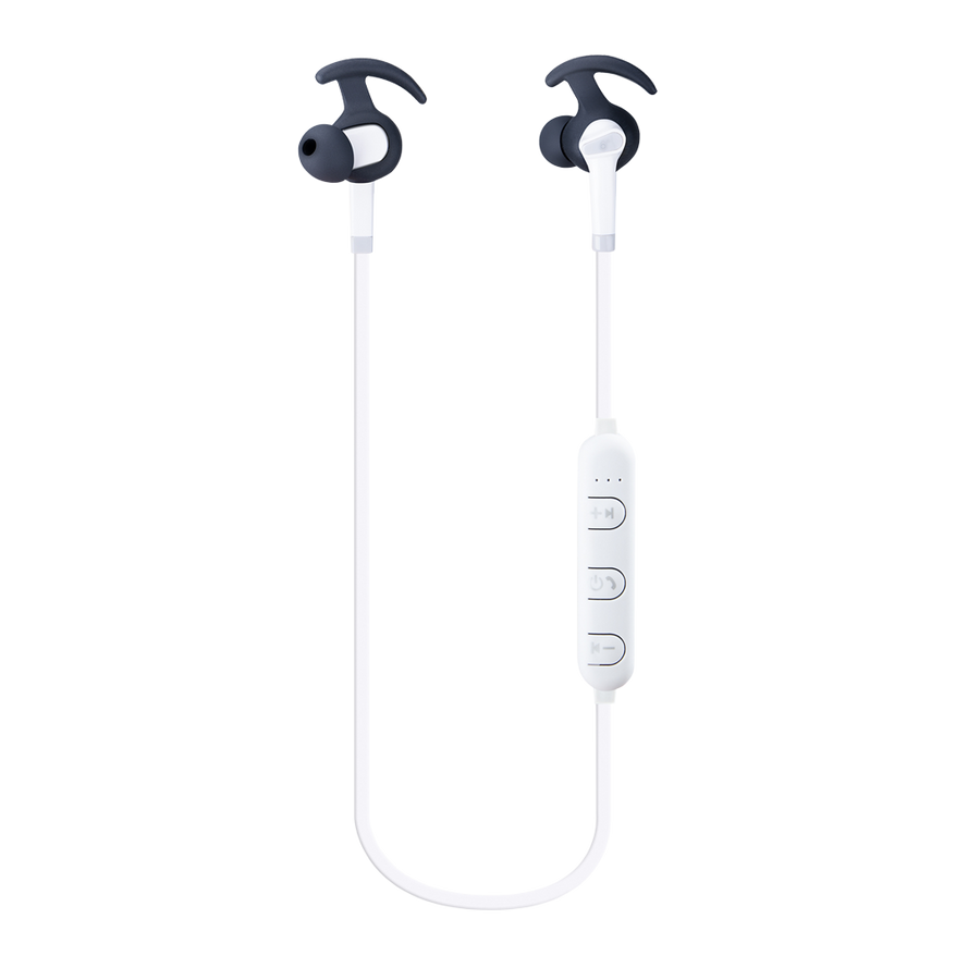 MTK, Audífono Inalámbrico Bluetooth Estéreo Collar Deportivo, C4521 BLANCO