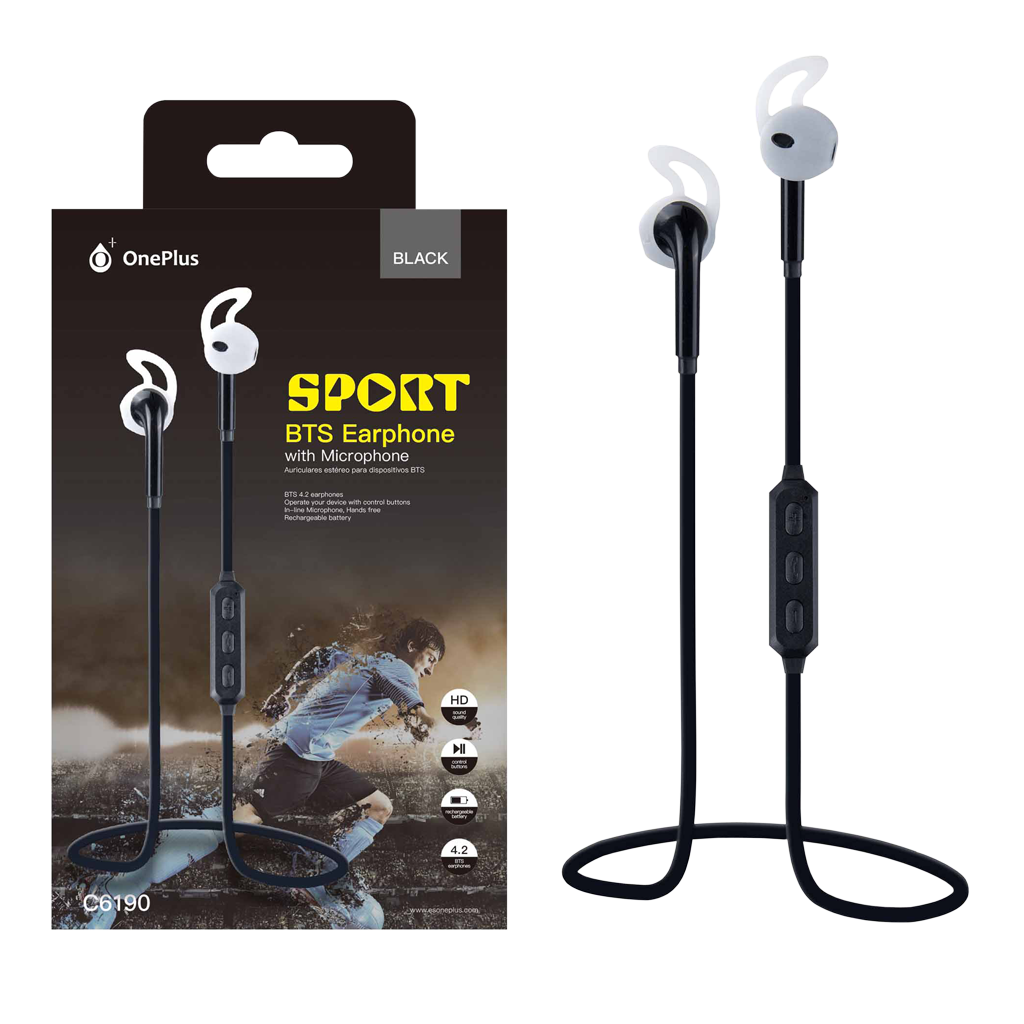 AUDIFONOS ESTEREO IN-EAR CON MICROFONO, CONTROL DE VOLUMEN, BLUETOOTH