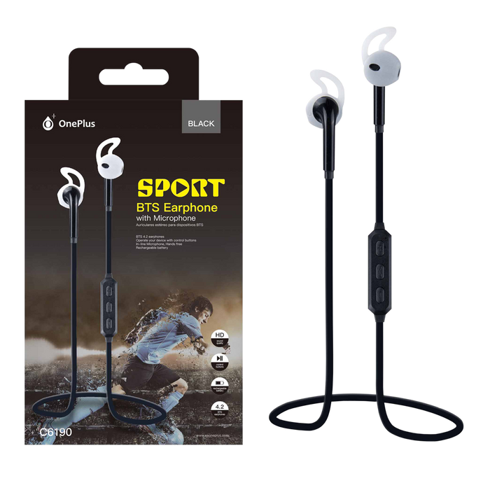 AUDIFONOS ESTEREO IN-EAR CON MICROFONO, CONTROL DE VOLUMEN, BLUETOOTH