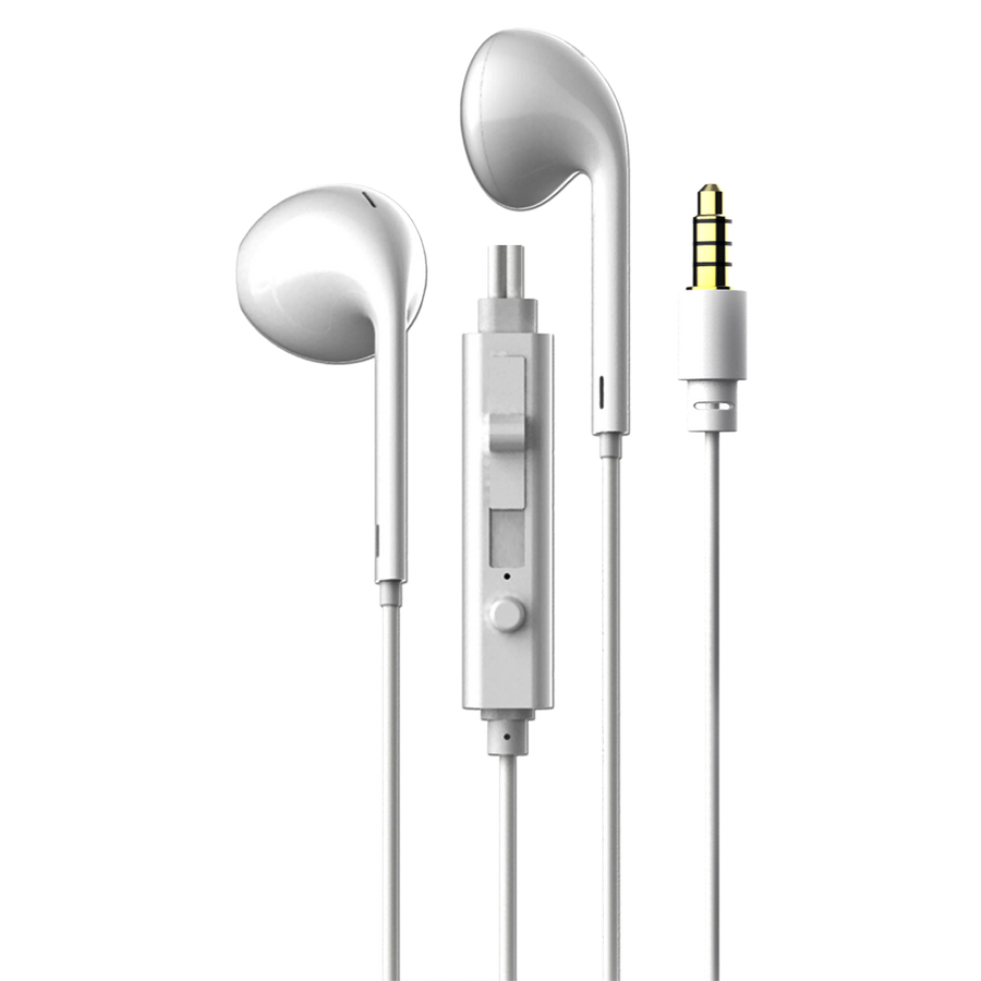 AUDIFONOS ESTEREO IN-EAR CON MICROFONO, CONTROL DE VOLUMEN, CONECTOR 3.5MM