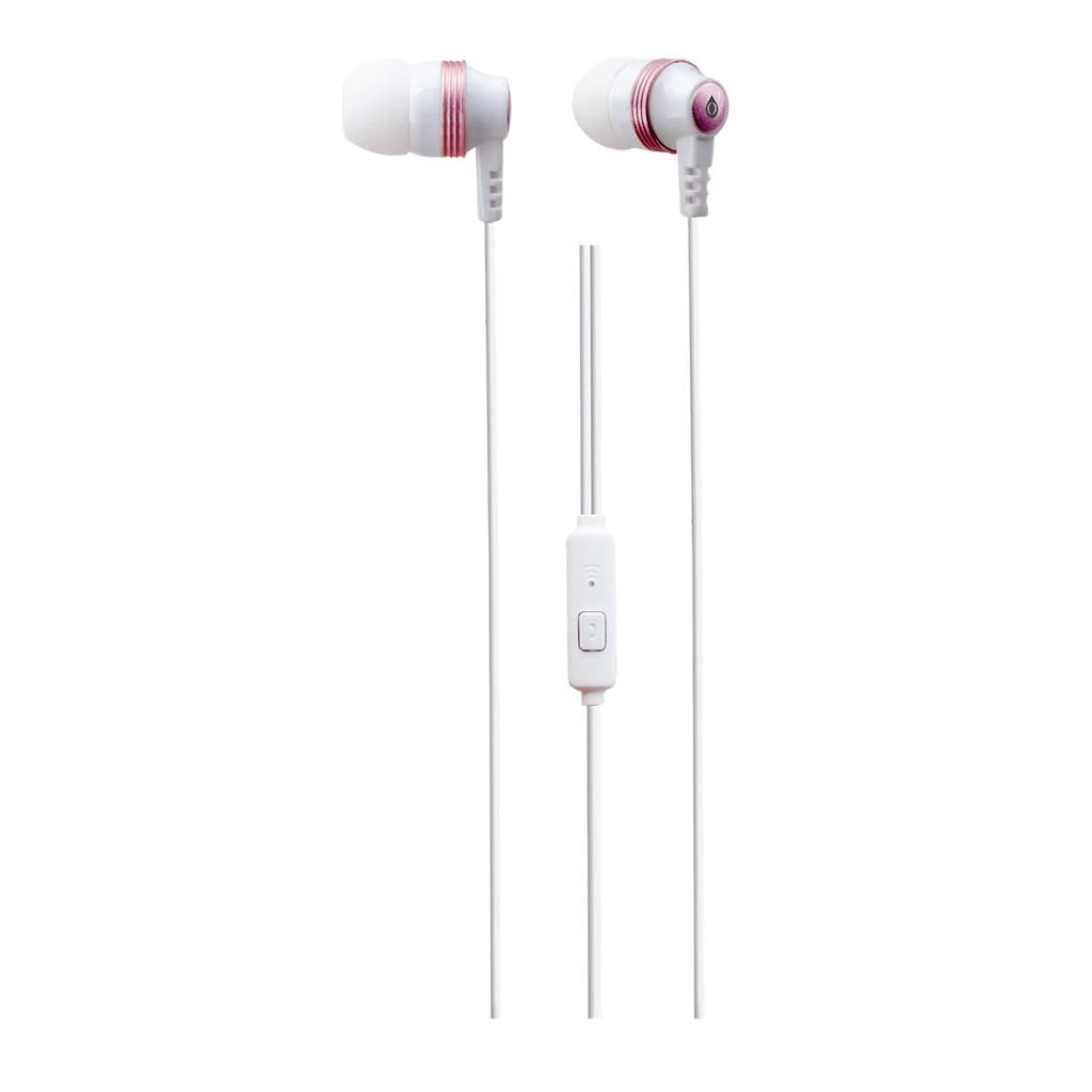 AUDIFONOS ESTEREO IN-EAR CON MICROFONO, CONECTOR 3.5MM