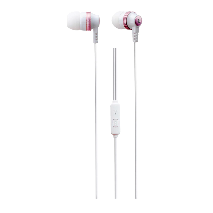 AUDIFONOS ESTEREO IN-EAR CON MICROFONO, CONECTOR 3.5MM