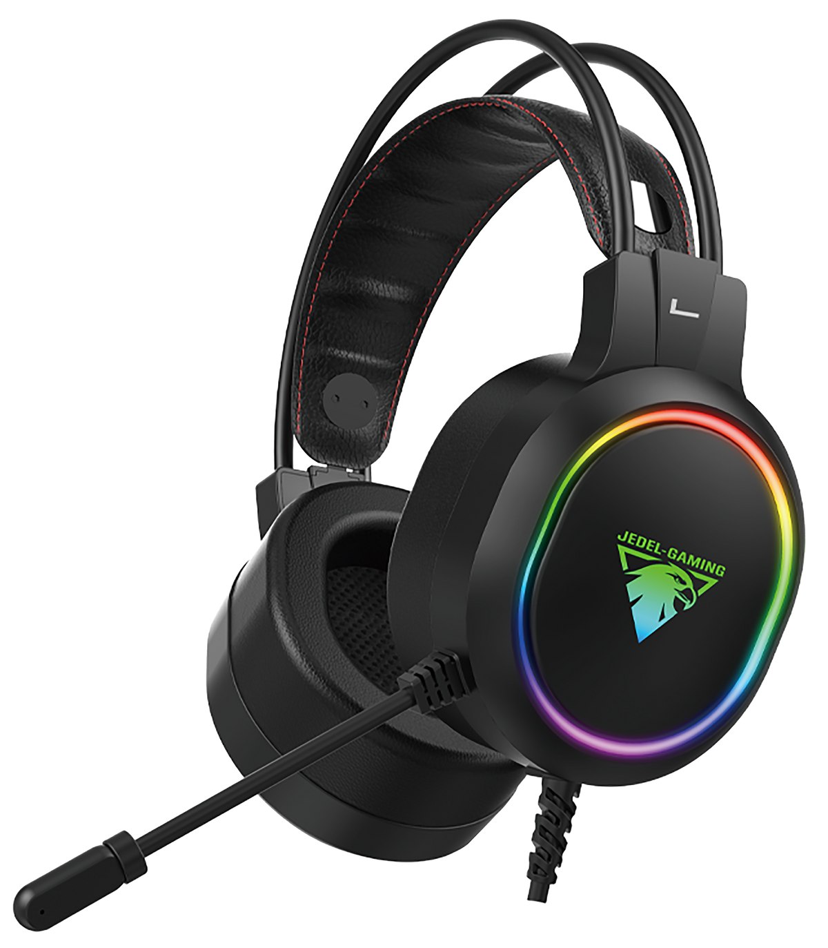 Auricular Gaming Diadema Extensible Virtual Sound 7.1 , Luces RGB 7 Multicolores , JEDEL GAMING GH-234