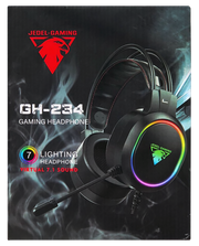 Auricular Gaming Diadema Extensible Virtual Sound 7.1 , Luces RGB 7 Multicolores , JEDEL GAMING GH-234