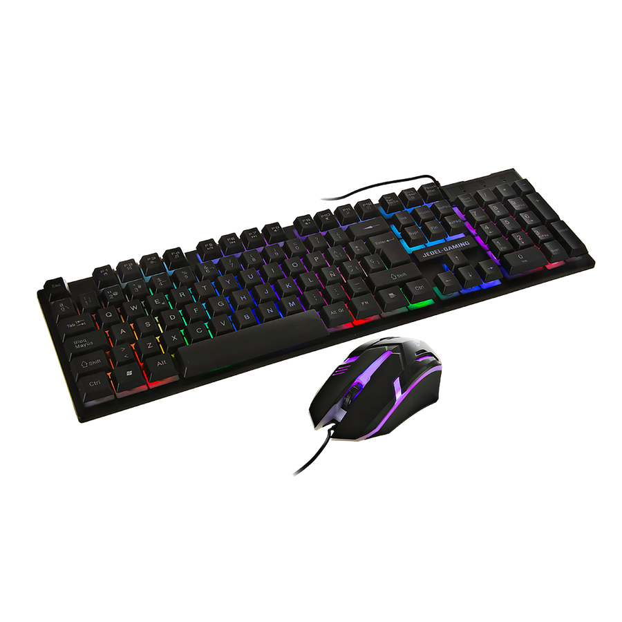 Kit Gaming Teclado RGB + Mouse 3D , JEDEL GAMING GK110+