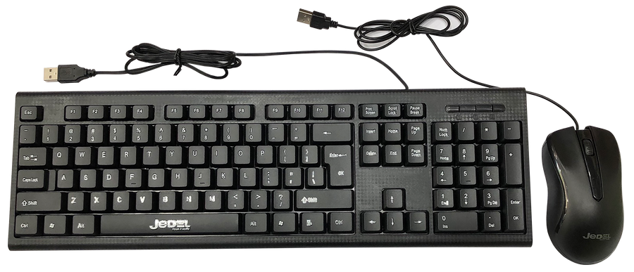 Kit Oficina Teclado Óptico + Mouse 3D JEDEL G17