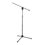 SOPORTE DE PISO BASE TRIPODE PARA MICROFONO CON BOOM Y SUJETADOR, ALTURA 100-176CM
