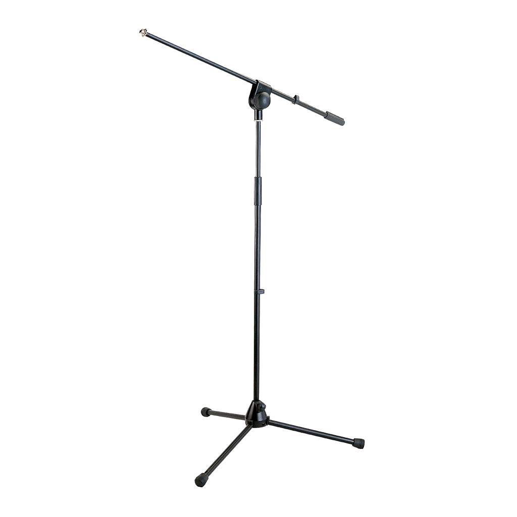 SOPORTE DE PISO BASE TRIPODE PARA MICROFONO CON BOOM Y SUJETADOR, ALTURA 100-176CM