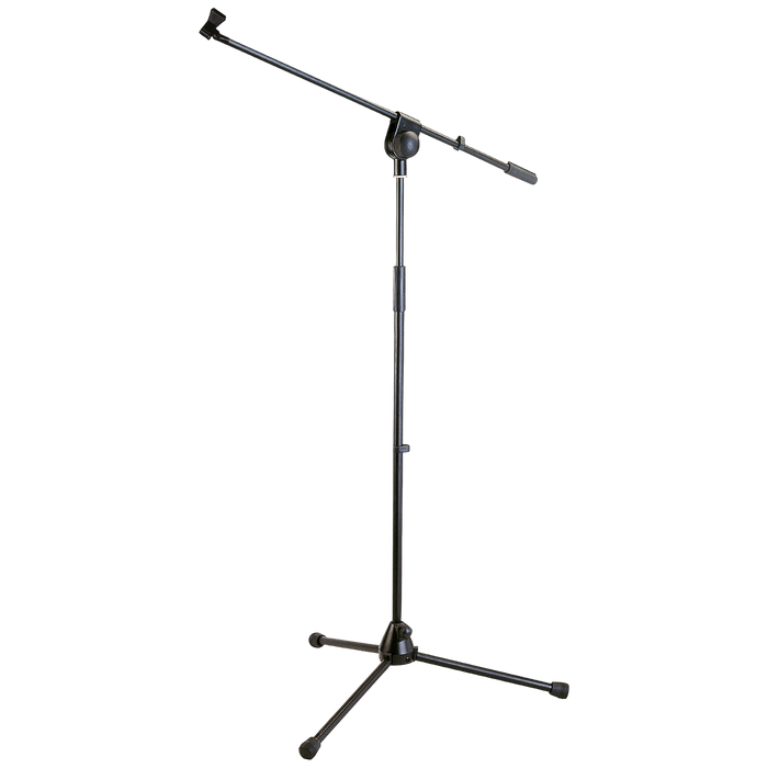 SOPORTE DE PISO BASE TRIPODE PARA MICROFONO CON BOOM Y SUJETADOR, ALTURA 100-176CM