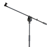 SOPORTE DE PISO BASE TRIPODE PARA MICROFONO CON BOOM Y SUJETADOR, ALTURA 100-176CM