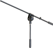 SOPORTE DE PISO BASE TRIPODE PARA MICROFONO CON BOOM Y SUJETADOR, ALTURA 100-176CM
