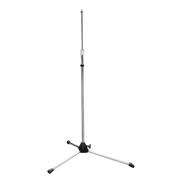 SOPORTE DE MIC. DE PISO TRIPODE CROMADO L(95-160CM) D(N1=14-20MM, N2=16-20MM) P(1.6KG) ALUM
