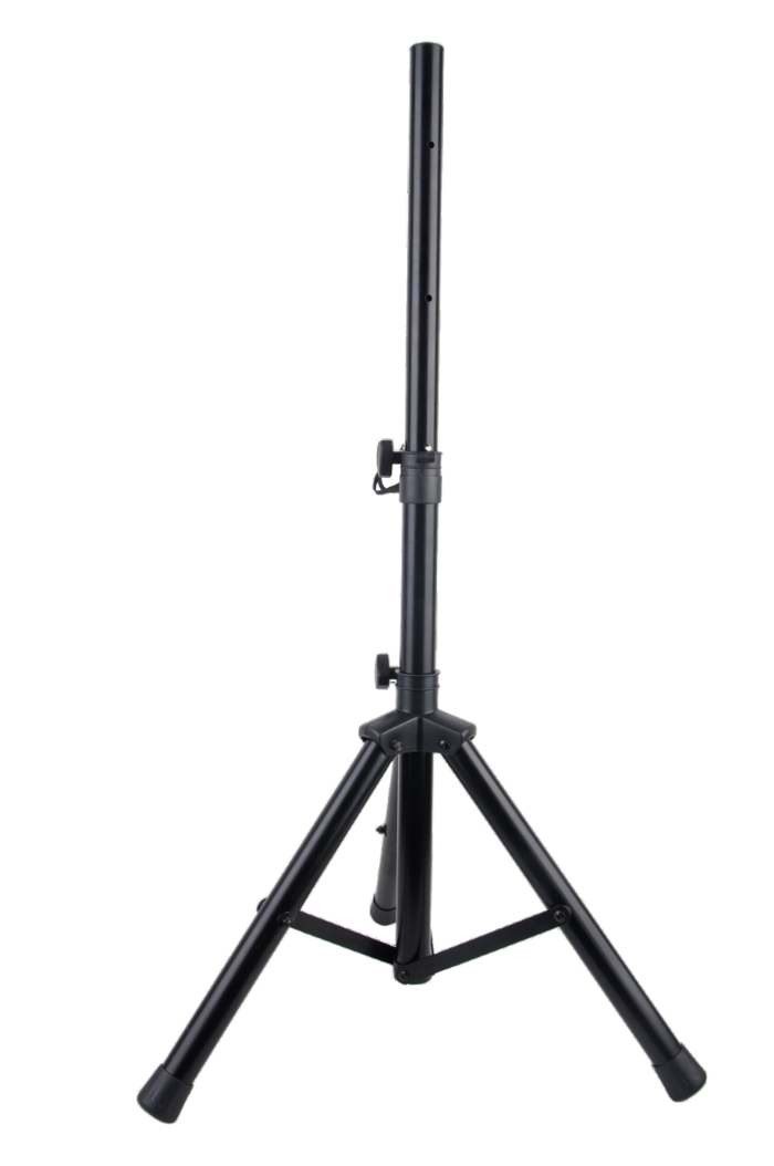 SOPORTE DE PISO BASE TRIPODE PARA CAJAS ACUSTICAS, ALTURA 66-127CM, CAPACIDAD DE CARGA 45KG