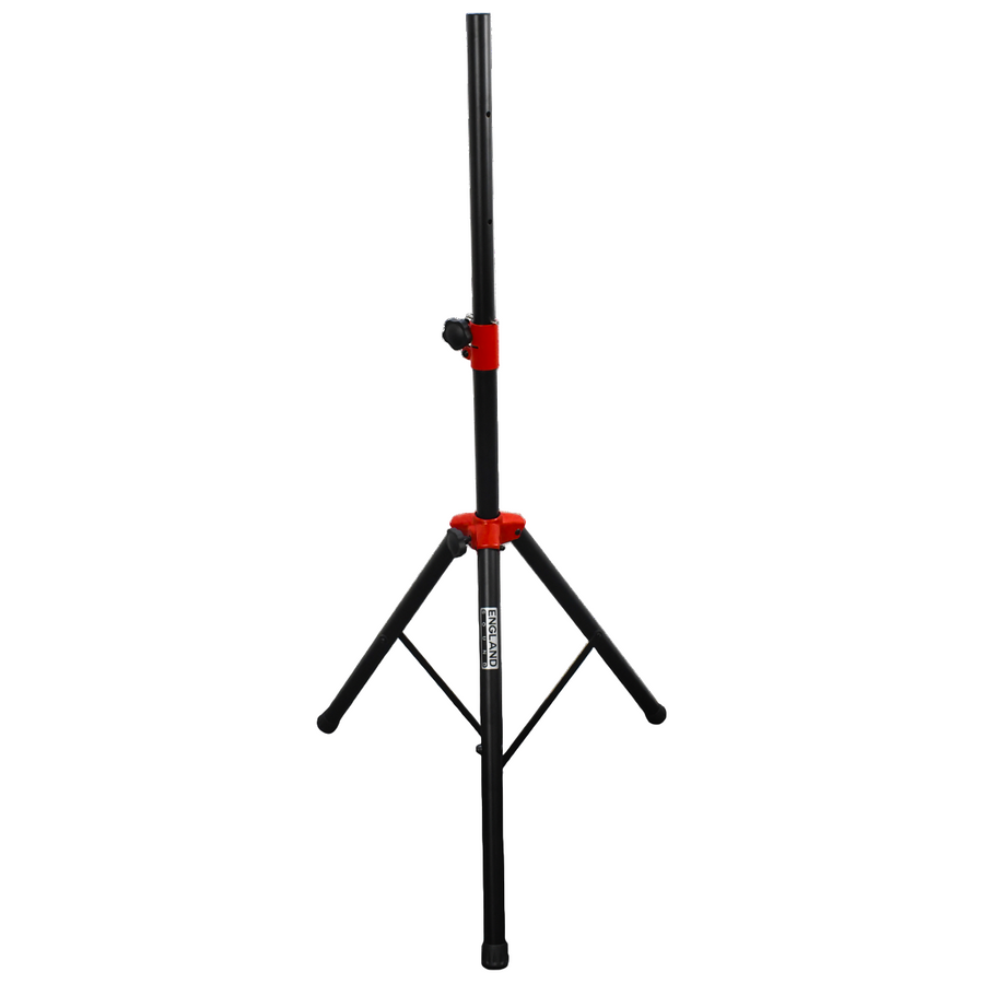 SOPORTE DE PISO BASE TRIPODE PARA CAJAS ACUSTICAS, ALTURA 110-187CM, CAPACIDAD DE CARGA 60KG METAL DE COLOR ROJO