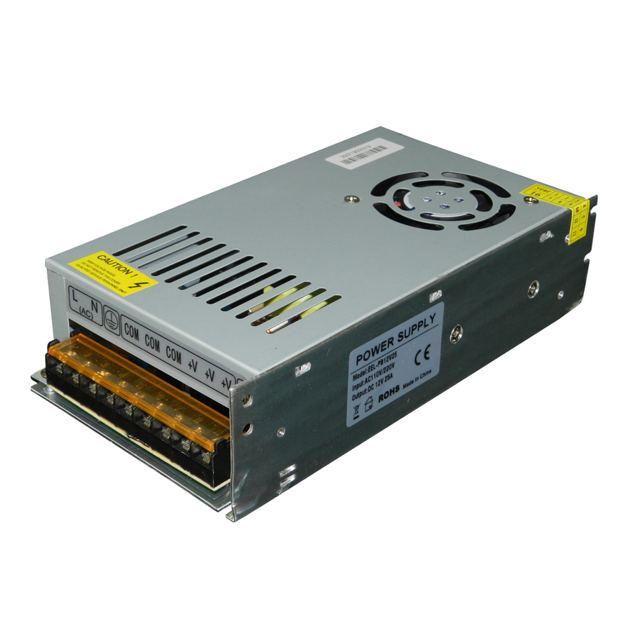 FUENTE DIGITAL DE 12V, 25A, 110-220V