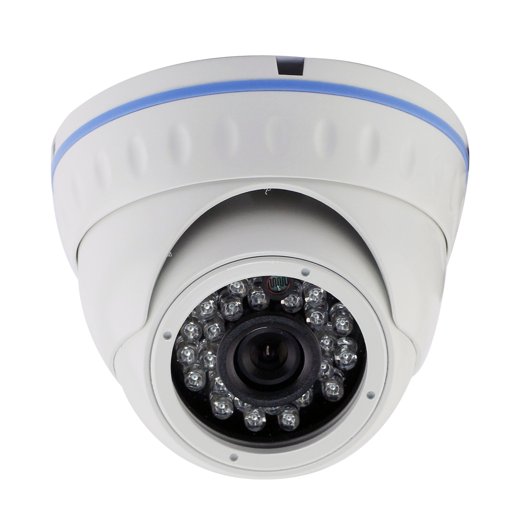 CAMARA DOMO IP, 1.4MP, 720P HD, LENTE VARIFOCAL, IR, METALICA, BLANCO