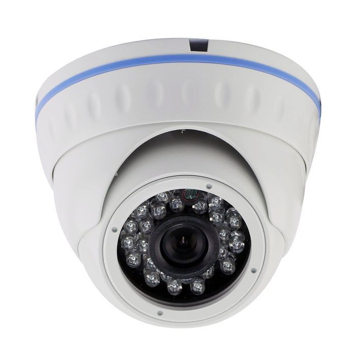 CAMARA DOMO IP, 1.4MP, 720P HD, LENTE VARIFOCAL, IR, METALICA, BLANCO