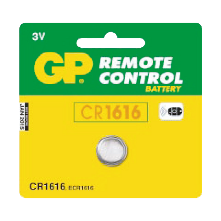 Pila/Bateria De Litio De Botón Lithium 42 mAh 3.0 V GP GPCR1616-7C5-GPPBL1616001