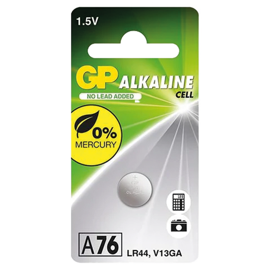 PILA DE BOTON ALCALINA, 1.5V, 110MAH, BLISTER X 10PCS