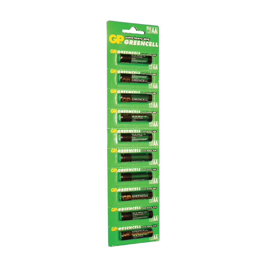 Batería AAA, 1.5V, Greencell (Cloruro de Zinc)