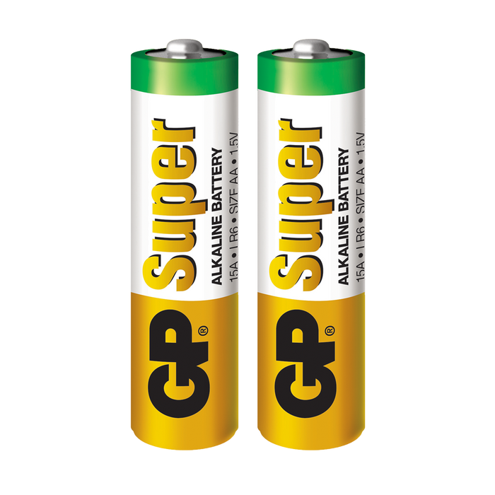 AA, 1.5V, SUPER ALCALINA, CELOFAN X 2PCS