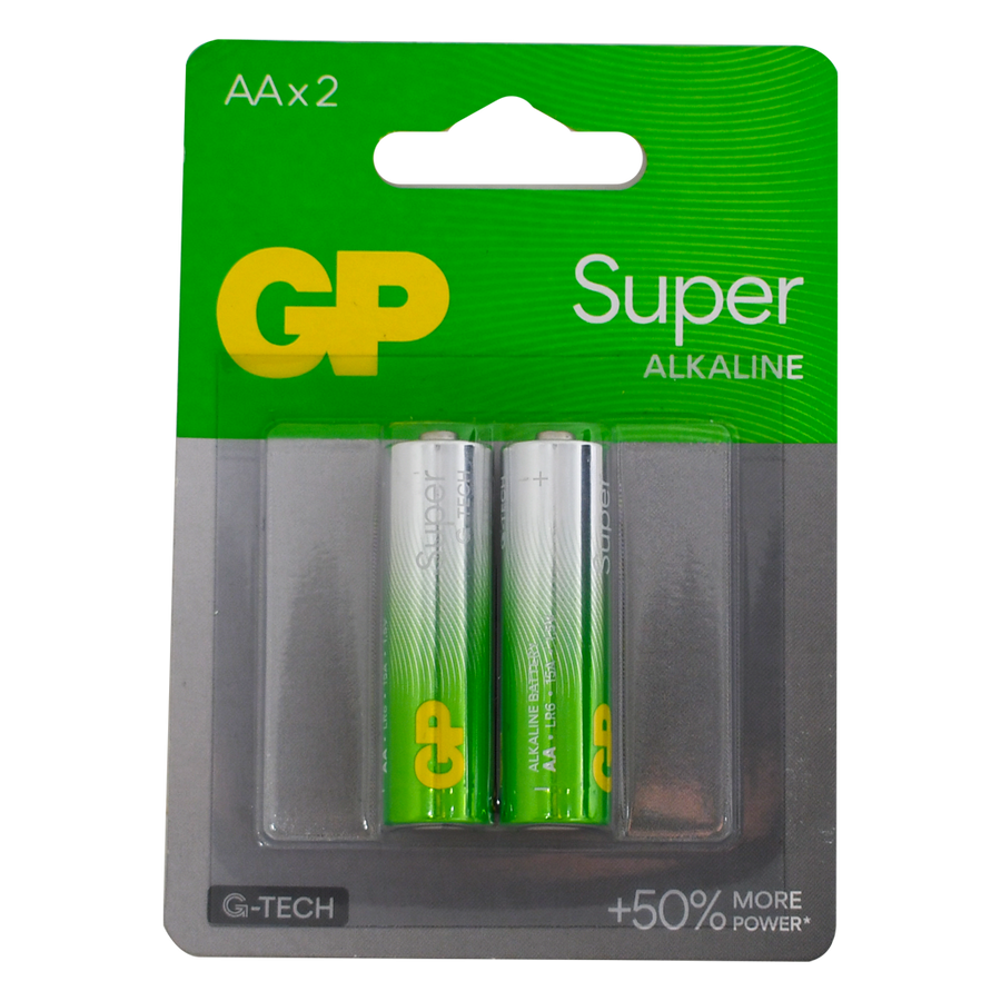 AA, 1.5V, SUPER ALCALINA, BLISTER X 2PCS