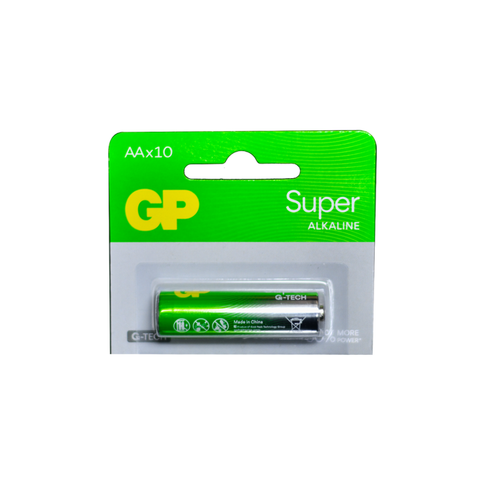 AA, 1.5V, SUPER ALCALINA, BLISTER X10PCS