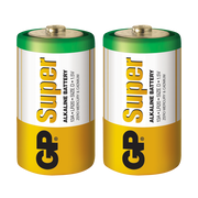 Pila/Bateria Alkalina Tipo D Súper Alcalina 1.5 V GP GP13A-2S2- GPPCA13AS002-CL
