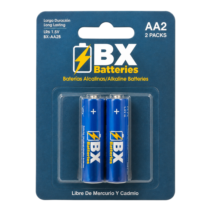 AA, 1.5V, ALKALINA 2 UNIDADES BLISTER