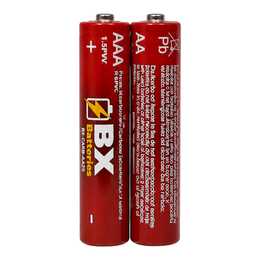 AAA, 1.5V, CARBON 2 UNIDADES CELOFAN