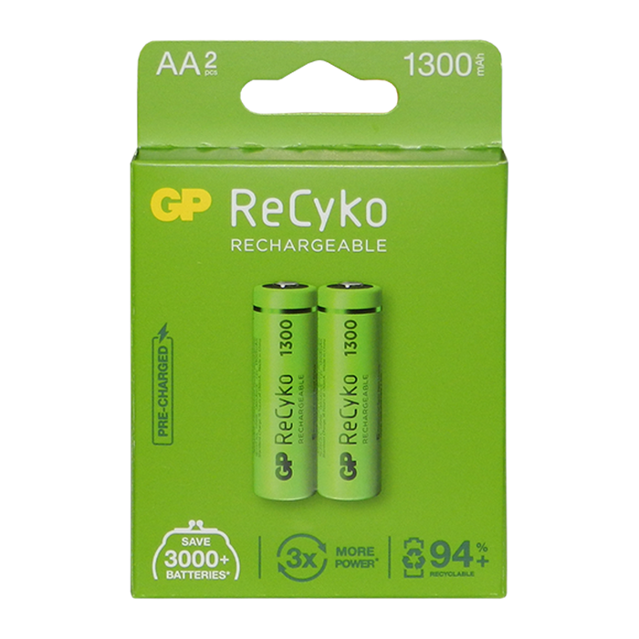 AA, 1300MAH NIMH, BLISTER X 2PCS