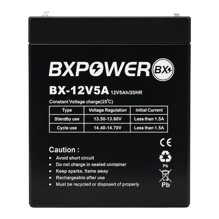 BATERIA SECA RECARGABLE 12V-5AH, ACIDO-PLOMO