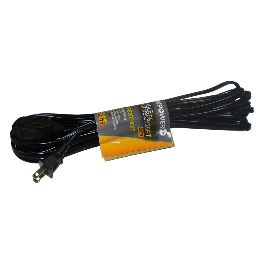 EXTENSION DE CORRIENTE, 13A, LONGITUD DE CABLE 6.10 MTS